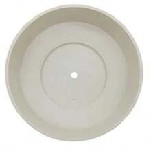 6 Inch Round Plastic Capri Bowl Decorative Indoor Flower Succulent Planter Pot With Drain Plug Hole Vanilla Bisque With Copper Bottom Color 2 Pack - VanillaBisque - View 3