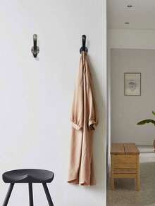 Podwójny, wytrzymały wieszak na ubrania, wieszak na ubrania do przechowywania na drzwiach, wieszak na klucze do parasola, wieszak na ręczniki i szlafroki do łazienki i sypialni, odpowiedni do przechowywania przedmiotów w łazience i kuchni - Wielokolorowe - Zobacz 4