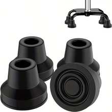 4 件橡胶助行器滑行装置、防滑脚垫、通用助行器滑雪滑行装置，方便室内外移动，耐用、耐磨的助行器配件