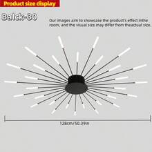 Đèn trần LED âm trần 28/30/42 đầu, có thể điều chỉnh độ sáng bằng điều khiển từ xa, chụp đèn bằng acrylic màu đen mờ hoặc vàng, thích hợp cho phòng ngủ, phòng khách, phòng ăn, bao gồm phần cứng lắp đặt, tùy chọn chiếu sáng nhiều màu, chiếu sáng tùy chỉnh, đèn kim loại và acrylic thiết kế pháo hoa - Nhiều màu - Xem 16