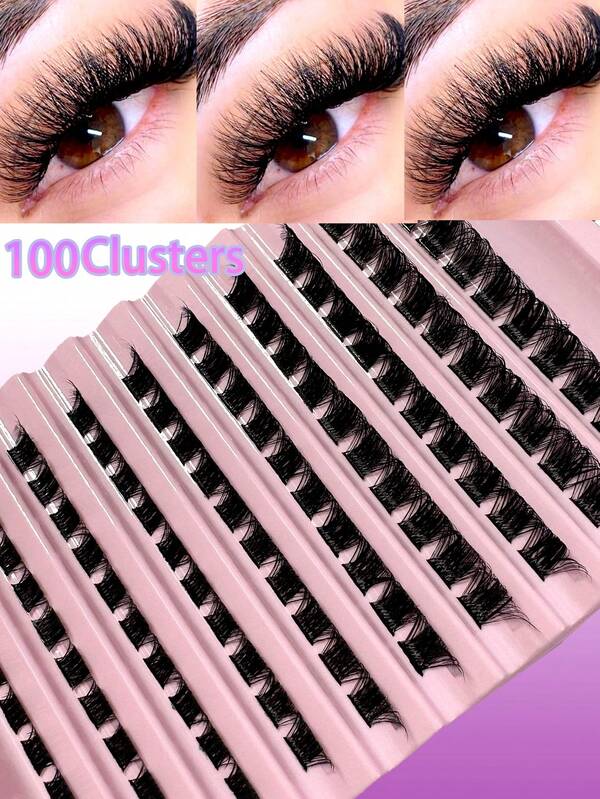 Pestañas postizas DIY 120 racimos D Curl Pestañas individuales suaves y esponjosas Extensiones de maquillaje para hacer en casa Racimos de pestañas, Racimos de pestañas, Pestañas individuales, Pestañas, Pestañas postizas