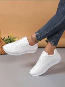 Women's Outdoor Sports And Leisure Shoes, New DeXun Shoes, White Shoes, Women's New Versatile Sports Running Shoes - White - View 1