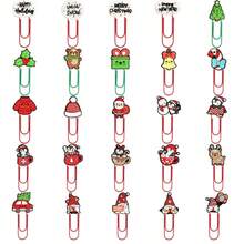 Christmas Large Paper Clips – Creative Cute U-Shaped Pins & PVC Cartoon Bookmarks | Festive Office Supplies For Holiday Decor