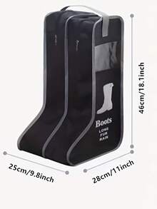 1 件马术马靴携带包，专业骑马装备储物包 - 黑色 - 查看 8
