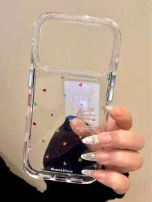 菱形闪光兼容 13 Pro Max 手机壳，时尚 13 Pro INS 风格 13 3D 12 防摔 12 Pro Max 新款 11/XS - 無色 - 查看 3