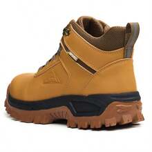 Men's Safety Shoes Work Boots, Steel Toe Safety Boots, Durable And Sturdy Men's Footwear With Rotary Button - Yellow - View 3