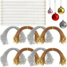 100pcs 20cm Polyester Ropes For Christmas Pendant, Christmas Tree, Christmas Ball, Tag, Christmas Ornament Accessories Home Decor Christmas Decorations Room Decor Winter