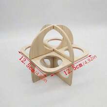 1 Peça Dormitório de Madeira Sólida para Hamster, Prancha de Estiletes, Vila Dupla Camada Urso Dourado, Vila de Madeira Sólida para Hamster, Suprimentos para Hamster, Labirinto e Esconderijo de Madeira Multiambiente para Hamster, Escada de Três Cômodos, Brinquedos de Madeira Sólida Multiambiente para Hamster, Etc. Fornece Atividades Divertidas e Suprimentos de Nidificação Confortáveis para seus Animais de Estimação