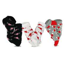 Women's No Show Socks Valentine's Day Gift 3 Pair Pack - Low Cut Cotton Liner Socks For Women - Comfortable Everyday Wear - 如圖705 - 查看 1