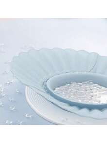 1个婴儿硅胶浴帽，柔软可调节防晒帽，保护头部、眼睛和耳朵，粉色 - 彩色 - 查看 9