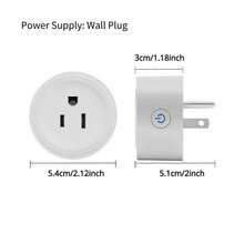 Enchufe Inteligente WiFi 10A, Compatible con Alexa y Assistant, Control por Voz, Control por App, con Temporizador y Controlador de Grupo, Sin Hub Requerido, Solo Compatible con WiFi 2.4G - Ver 5
