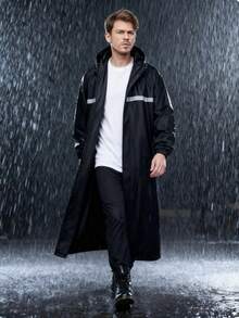 1 pelerină de ploaie universală EVA, pelerină de ploaie impermeabilă îngroșată, unisex cu glugă, rezistentă la vânt, cu uscare rapidă și respirabilă - potrivită pentru ciclism, drumeții și aventuri în aer liber, rechizite pentru întoarcerea la școală, pelerină de ploaie la modă de înaltă calitate, alegeri de primăvară-vară, cadouri pentru domnișoare de onoare, cameră, decor dormitor, plajă, călătorie, pentru bărbați, pentru femei, vacanță-plajă, vară, vacanță, sărbătoare, esențial de călătorie, topuri pentru ieșiri în oraș, articole de uz casnic - Negru - Vizualizare 13