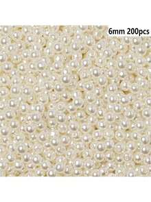 Pearl Beads Kit, Mix Colors Round Faux Pearl Beads Kit For Jewelry Making, DIY Friendship Bracelets Necklace Key Accessories Crafts