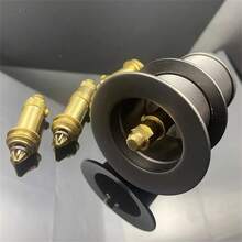 2PCS M8 Brass Basin Sink Bath Replacement Waste Easy Pop Up Click Clack Plug - Gold - View 6