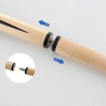 Pool Cue Stick Billiard Pool Cue Stick Lightweight Portable 2 Section - Black and White - View 4
