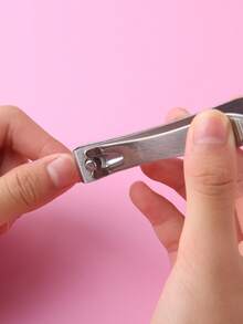 2pcs Silver Nail Clippers Set, Large & Small Size, Nail Trimmer Suitable For Men And Women