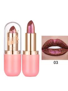 1pc 3-In-1 Color Changing Pearlescent Multifunctional Makeup Stick - Lipstick, Blush, Highlighter, Infused With Iridescent Rainbow Pearl And Mermaid-Like Radiant Glow, Essential For Parties And Dates - Nhiều màu - Xem 11