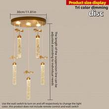 1pc Modern Minimalist Luxury Crystal Pendant Light, Suitable For Living Room, Dining Room, Atmosphere Lighting, No Switch No Remote Control