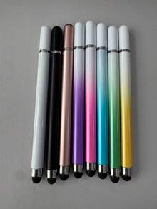 2-In-1 High Precision Silicone Disc Tip Stylus Pen For Smartphones, Tablets, Drawing, Writing - Compatible With Apple IPad, Tablets, Capacitive Screens - Multicolor - View 6