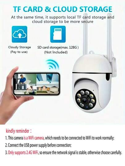 1080P WiFi Security Camera Night Vision, Spotlight Speaker Two Way Audio, Motion Tracking, 360° Pan/Tilt/Zoom, Home Indoor/Outdoor Security, Compatible Alexa, Young, Elderly Pets, Indoor Moderne System Wireless Connection Surveillance view 3