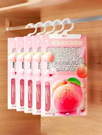 1pc Hanging Wardrobe Dehumidifier Bag, Room Dehumidifier Closet Dehumidifying Bag, Moisture Absorbing Hanging Bag, Suitable For Wardrobe, Dorm, Bathroom, Basement And Storage Space, Absorb Odor, Anti-Mold, Anti-Humidity, Universal Fit