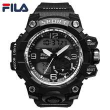 FILA 数字运动手表 – 防水、秒表、背光和日期显示 | 优质 NATO 表带，耐用舒适 | 男女通用，适合工作、学校和户外活动