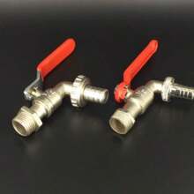 1pc High Flow G1/2 Zinc Alloy Garden Faucet, Ball Valve Body, Larger Water Flow, Suitable For Garden, Lawn, Patio, Kitchen And Bathroom