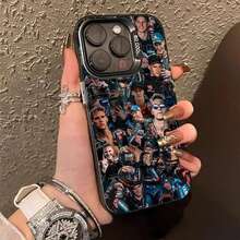 Custodia nera IMD con il numero 20 di Fabio Quartararo, colore argento, custodia morbida adatta per iPhone 16, 15, 14, 13, 12, 11, XS, Pro Max, 17, 17 Pro, 17 Pro Max - Z3 - Visualizzare 3