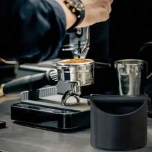 Non-Slip Black/Green ABS Coffee Tamper With Removable Tamping Rod - Coffee Ground Dust Box, Essential Household Coffee Tool For A Clean Workspace | Stylish Design | Easy To Clean Container, Perfect Choice For Coffee Bar - Multicolor - View 6