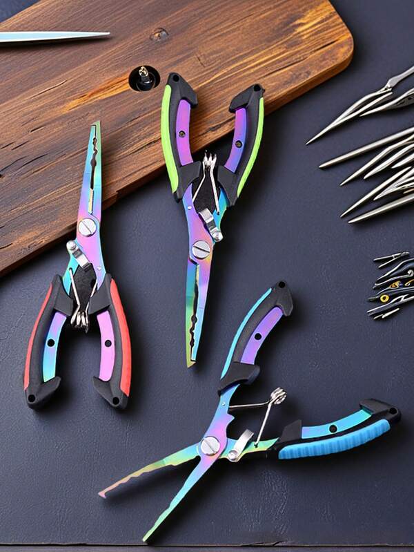 Wielofunkcyjny obcinak do żyłki wędkarskiej ze stali nierdzewnej, narzędzie do usuwania haczyków, nożyczki, szczypce, narzędzie do sprzętu wędkarskiego