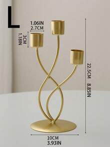 1pc Luxury Vintage Candlestick Decor, Simple Romantic Candlelight Dinner Table Decoration