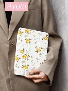 1 Pc Flowers Tablet Case & Kindle E-Book Case Compatible With IPad 10th Generation, IPad 10.2/Mini6/Mini7/9.7 Inches, Compatible With Samsung Galaxy Tab A9 Plus, Kindle (11th Generation-2024 Release)(6 Inch), Kindle Paperwhite 12th Gen 2024, Great Holiday Gift, Stylish And Simple Pattern. - Multicolor - View 3