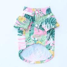 Pet Clothes, Cat & Dog Shirts, Summer & Autumn Beach Style For Small & Medium Pets - Pink - View 2