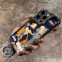 Funda Elegante para con Diseño de Haikyuu, Compatible con 16 Pro, 16 Pro, 16 Plus, 15 Pro, 15 Pro, 14 Pro, 14 Plus, 13 Plus, 13 Pro, 12 Plus, 12 Pro, 11 y 11 Pro.Carcasa Trasera Semi-Transparente Antigolpes con un Look Creativo y de Alta Gama.¡Protege tuóvil con estilo y un toque de Kageyama!Funda Práctica, Carcasa17   17promax - Plateado - Ver 4