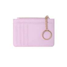 1 New Style Zippered Ladies' Coin Purse, Korean-Style Mini Keychain Small Wallet, 2-In-1 Multi-Card Slot Card Holder & Card Case. It Symbolizes The Delicate Orderliness Of Daily Storage, The Convenient Lightness Of Carrying Around And The Sweet Agility Of Matching Styles. Suitable For Ladies Who Pay Attention To Life Details