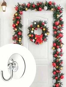 10 (5cm) Transparent Suction Cup Hooks, Strong Suction Cup Holder, Plastic Hooks, Silicone Material, Easy To Install, Suitable For Kitchen, Bedroom, Bathroom, Living Room, Store Glass, Windows, And Smooth Walls. Car Window Hooks. Store And Hang Small Items. - Clear - View 5