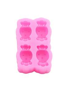 1 peça de molde de silicone líquido rosa, coração, redemoinho, pentagrama, coração, molde em forma de amor para fazer sorvete realista, doces, macarrão instantâneo, acessórios de joias de resina, adequado para chapéus, grampos de cabelo, elásticos de cabelo, sapatos, acessórios decorativos - Rosa - Ver 12