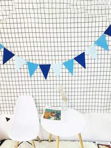 12 قطعة أعلام شعارات مثلثة ملونة من الشعر الاصطناعي، إكليل لافتتاح كبير، زينة حفلة عيد ميلاد بموضوع كرنفال، ديكور للأحداث الخارجية والفصول الدراسية