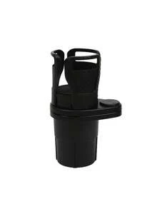 Schwarzer Auto-Getränkehalter 2-in-1 Multifunktions-Getränkehalter und Handyhalter für das Auto