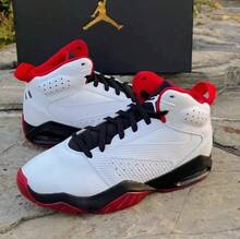Nike Men's Jordan Lift Off Synthetic Leather Simple And Versatile Shock-Absorbing, Non-Slip And Wear-Resistant Mid-Top Retro Basketball Shoes - Red and White - View 7