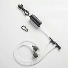 USB Aquarium Air Pump, Portable Dual-Port Silent Air Compressor Oxygenator, Adjustable Air Flow Accessories For Fish Tank - Multicolor - View 2