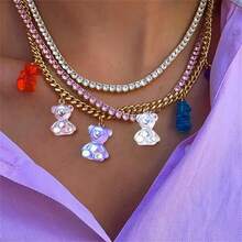 20/100 件棕色树脂卡通泰迪熊吊坠可爱蝴蝶结泰迪熊 DIY 珠宝配件、耳环、项链、手链装饰材料、钥匙扣吊坠 DIY 工艺品 - 棕色 - 查看 10