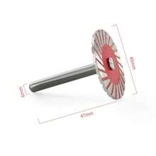 40mm Diamant-Trennscheibe mit 6mm Schaft, Kreissägeblatt, Schleifscheibe, Schleifrad für Holz, Metall, Stein, Granit, Marmor - Verschiedenfarbig - Übersicht 8