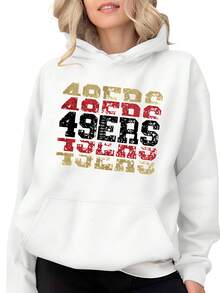 49ers San Francisco Big Size Women Hoodie Hoodies 49ers Football Gift For Women - 白色 - 查看 1