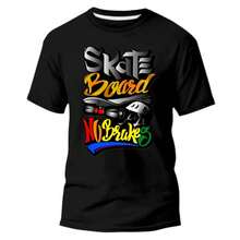 CAMISETA STREETWEAR SKEITISTA RADICAL CAMISA MASCULINA 100%ALGODAO UNISSEX - Preto - Visão 1