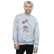 Disney Mens Walking Mickey Mouse Sweatshirt (Sports Grey) - Grey - View 5