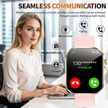 ERUN The Latest Smartwatch With Touch + Physical Buttons, Magnetic Charging, 180 MAh Battery, Water Drink Reminder, Sleep Monitoring, Call Reminder, Message Reminder, Sedentary Reminder, Alarm Reminder, Stopwatch, Bluetooth Calling, Bracelet Finder, Wrist Raise To Light Up Screen, Weather Notification