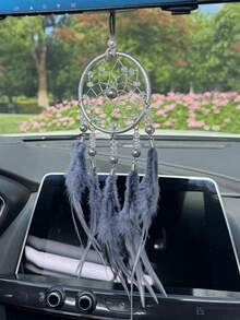 Easypie Selection 1PC Car Accessories, High-End Temperament, Dream Catcher, Rearview Mirror Pendant, Feather Car Pendant, Personalized Decoration,Best Gifts For Friends, Graduation Gifts, Back-To-School Gifts, Christmas Decorations, Valentine's Day Gifts, Gifts For Mom And Dad, Halloween, Thanksgiving, Personalized Gifts, Birthday Gifts, New Year Gifts