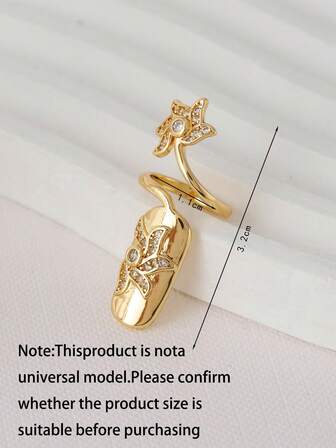 1pc Summer Beach Wedding Season of graduation Gift Music Festival Nail Ring