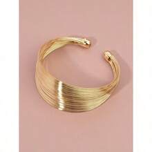 Brazalete de puño ancho - Plateado - Ver 5